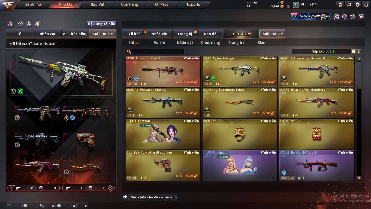 shop acc cf uy tin gia re